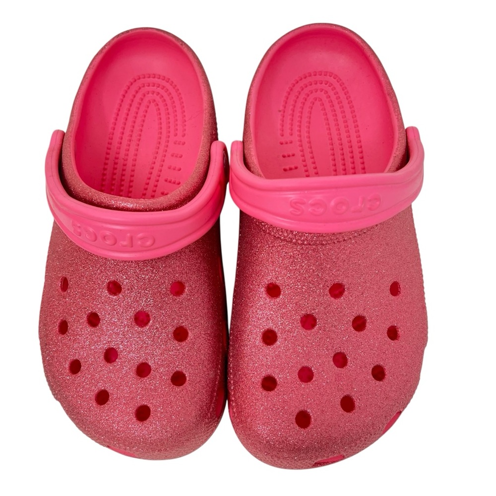Crocs Pink Glitter Clogs - Picture 5 of 9